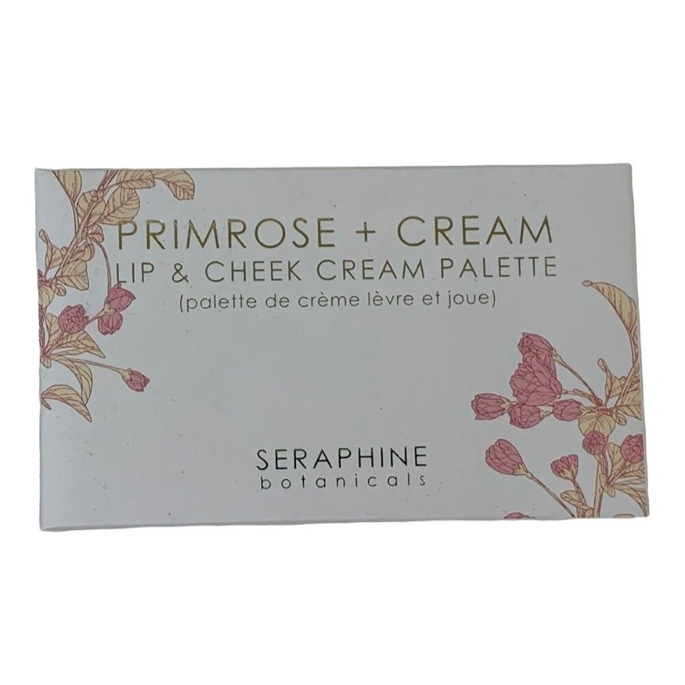 Seraphine Botanicals Primrose + Cream Lip & Cheek Cream Palette Hydration NEW